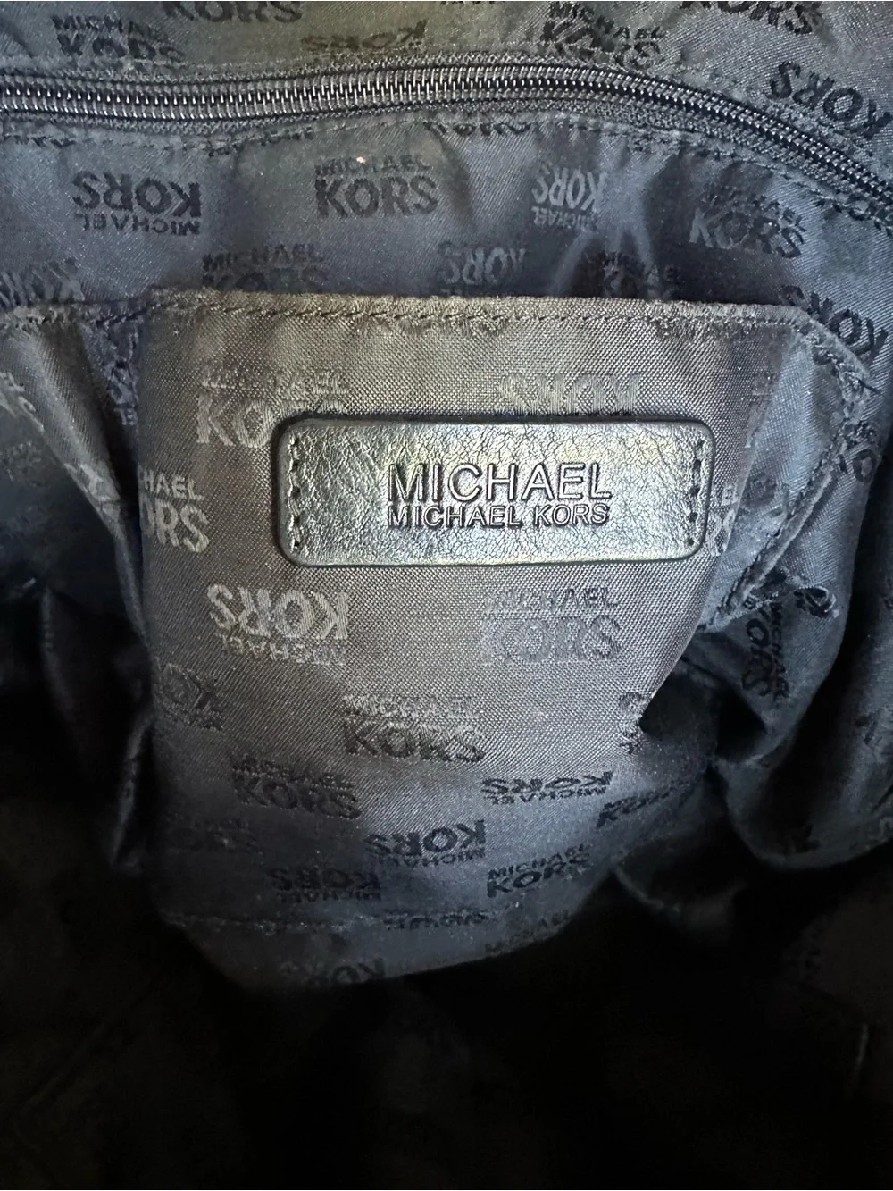 Micheal Michael Kors Black Uptown Astor shoulder bag studded leather bag